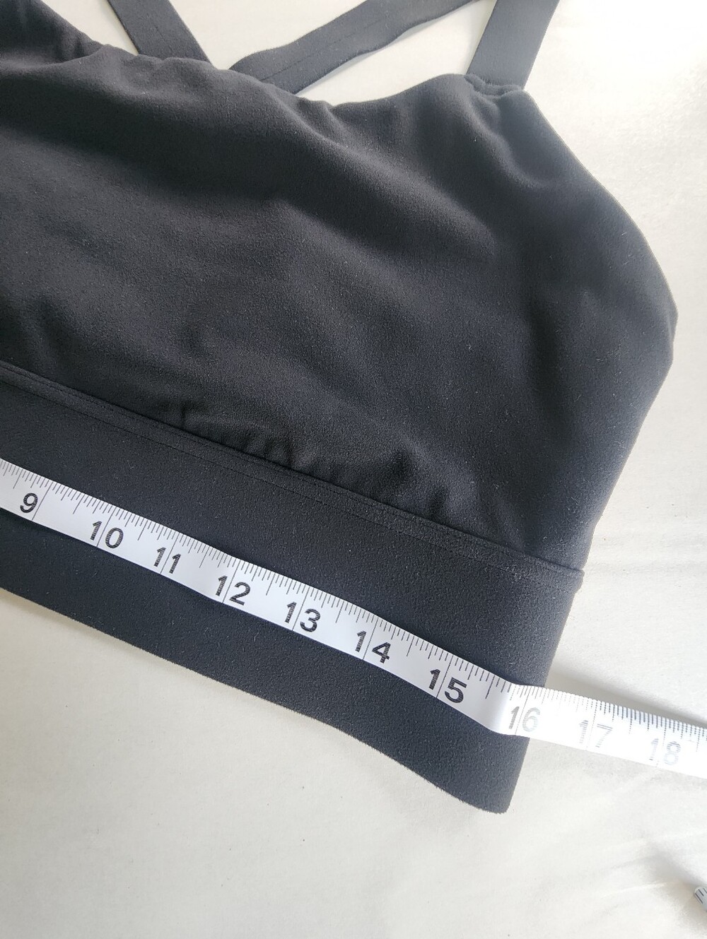 Athleta Longline Warrior Cross Back Sports Bra Black Size XL - Picture 6 of 15